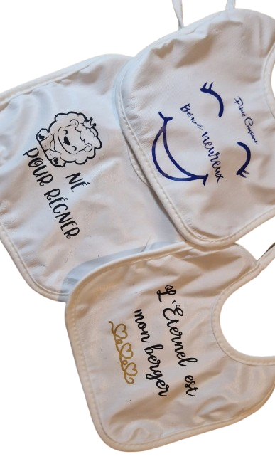 Bavoir Bébé Personnalisé – Prénom de Bébé
