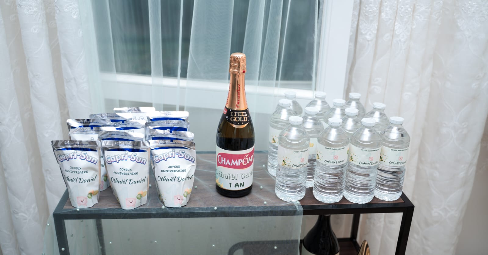 Bouteilles & Verres Personnalisés pour Anniversaire