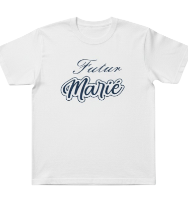 T-shirt Team Mariée & Team Marié Personnalisé