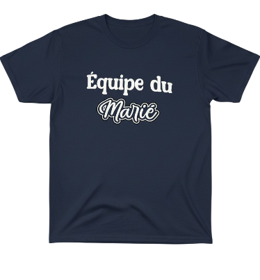 T-shirt Team Mariée & Team Marié Personnalisé - image 2
